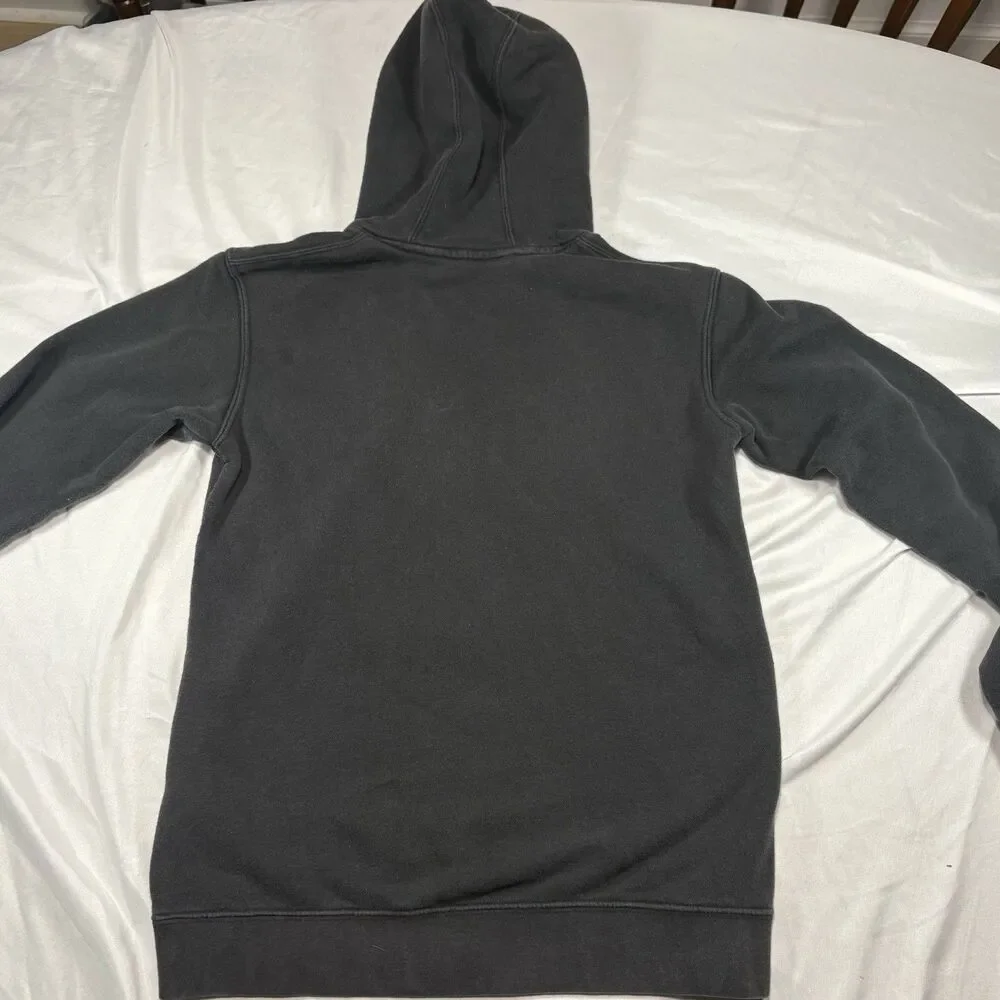 Adidas Youth XL (16-17) Graphic Cloudy Trefoil Pullover Hoodie Sweatshirt Black